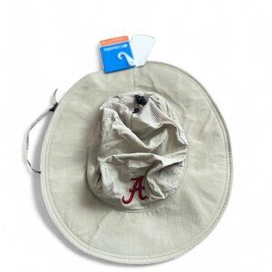 Tan and red University of Alabama hat sun #collegefootball #rolltide #bama